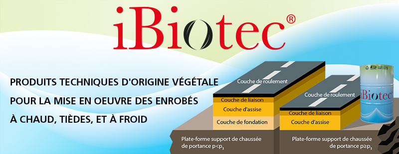 iBiotec SOLVETAL® débituminants et anticollants pour enrobés routiers.